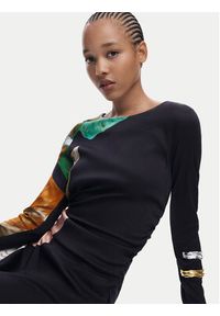 Desigual Sukienka codzienna Fiona 25WWVW08 Czarny Slim Fit. Okazja: na co dzień. Kolor: czarny. Materiał: wiskoza. Typ sukienki: proste. Styl: casual #3