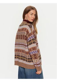 Weekend Max Mara Kardigan Eccelso 2425346062 Brązowy Relaxed Fit. Kolor: brązowy. Materiał: syntetyk, wełna