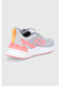 Adidas - adidas buty dziecięce Response Super 2.0 kolor szary. Nosek buta: okrągły. Zapięcie: sznurówki. Kolor: szary. Materiał: guma. Sport: bieganie