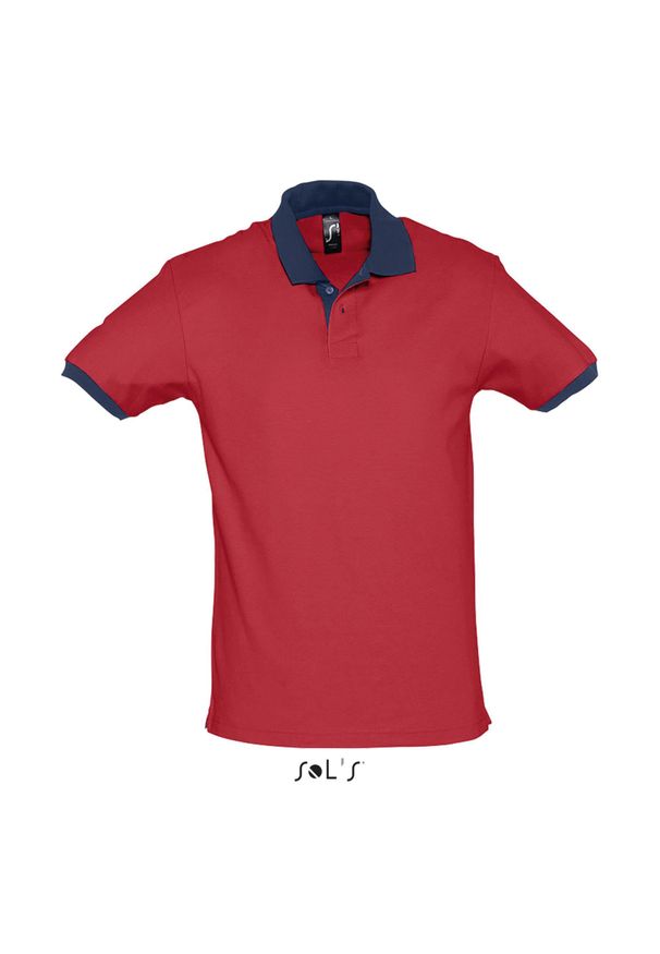SOL'S - Polo Sol's Prince. Typ kołnierza: polo. Kolor: czerwony
