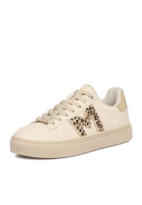 MEXX Sneakersy EO-MI001010861W Beżowy. Kolor: beżowy. Materiał: skóra