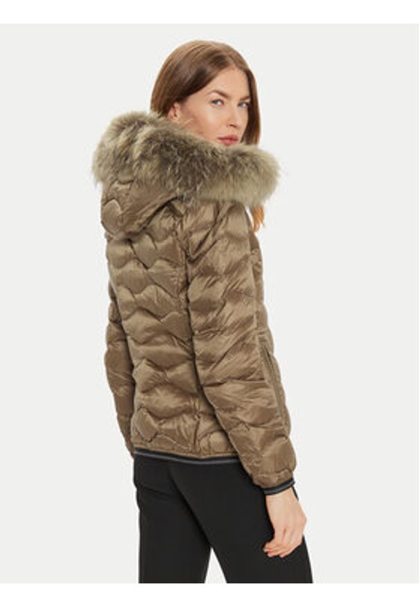 Blauer Kurtka puchowa 24WBLDC03048 Brązowy Regular Fit. Kolor: brązowy. Materiał: syntetyk