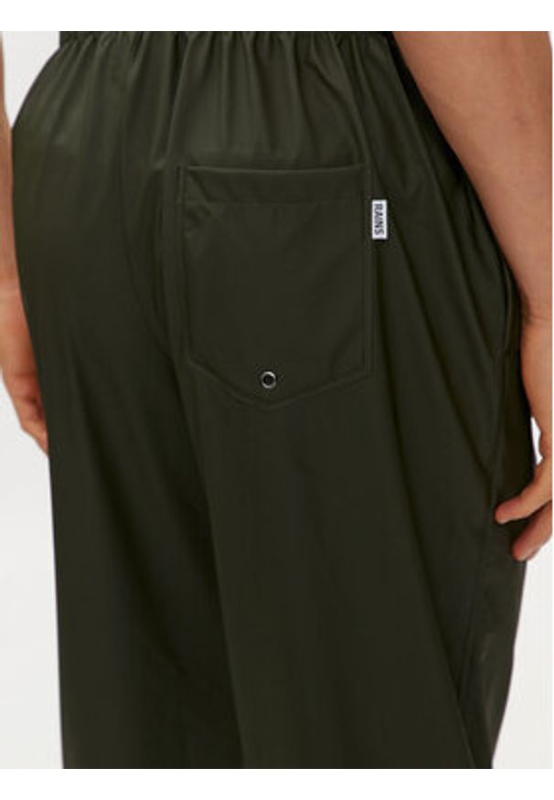 Rains Spodnie przeciwdeszczowe Rain Pants Regular W3 18560 Zielony Regular Fit. Kolor: zielony. Materiał: syntetyk