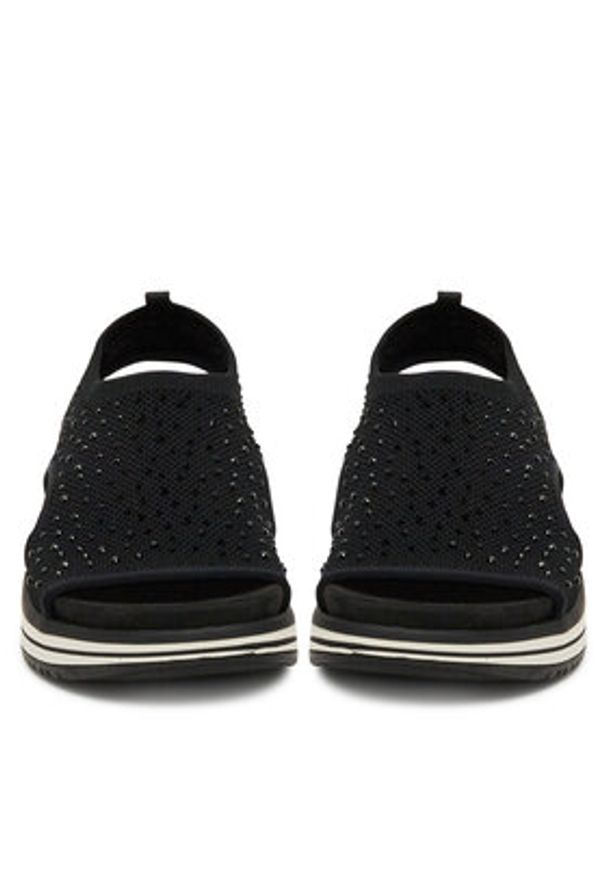 Remonte Sandały D1J55-00 Czarny. Kolor: czarny. Materiał: materiał