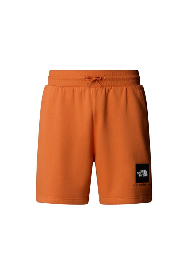 Szorty The North Face Box Nse Regular. Kolor: pomarańczowy. Długość: krótkie. Sezon: lato