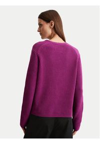 Marc O'Polo Kardigan 506 6059 61069 Fioletowy Relaxed Fit. Typ kołnierza: polo. Kolor: fioletowy. Materiał: bawełna #3