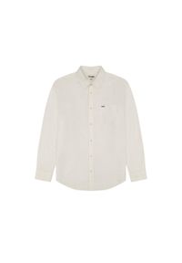 Wrangler - WRANGLER LS 1 PKT SHIRT MĘSKA KOSZULA W KRATĘ KRATA WORN WHITE 112352281