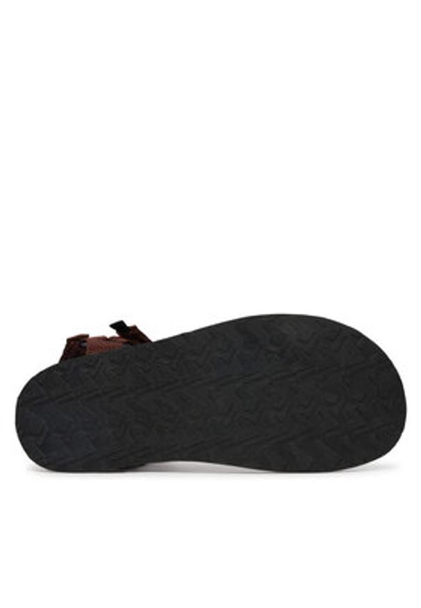 Jack Wolfskin Sandały Taiga A65623 Brązowy ciemny. Kolor: brązowy. Materiał: materiał