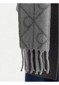 Calvin Klein Szalik Emblem Aop Brushed LV04D8072G Szary. Kolor: szary. Materiał: poliamid, nylon #4