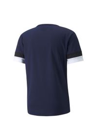 Puma - Koszulka piłkarska męska PUMA teamRISE Jersey. Kolor: czarny, wielokolorowy, niebieski. Materiał: jersey. Sport: piłka nożna