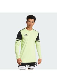 Adidas - Koszulka Squadra 25 Goalkeeper Long Sleeve. Kolor: żółty, wielokolorowy, czarny, zielony. Materiał: materiał. Długość rękawa: długi rękaw. Sport: piłka nożna