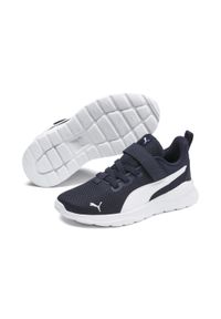 Puma - Dziecięce buty sportowe Anzarun Lite PUMA Peacoat White Blue. Kolor: niebieski, wielokolorowy, biały. Sport: turystyka piesza