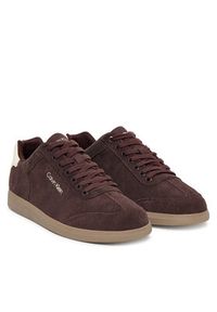 Calvin Klein Sneakersy Low Cupsole Laceup Su HM0HM01946 Bordowy. Kolor: czerwony. Materiał: zamsz, skóra #4