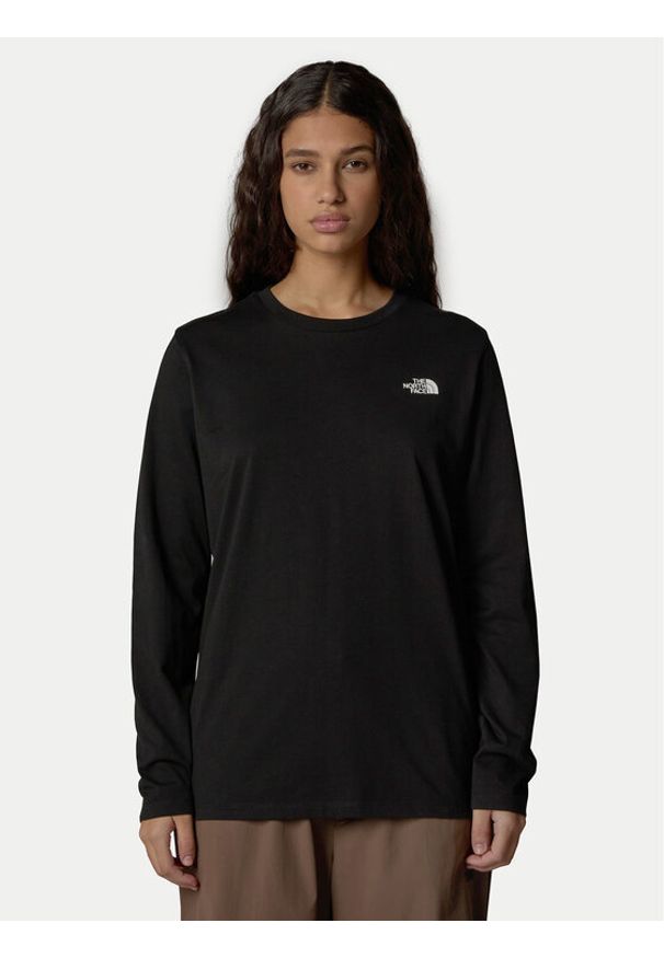 The North Face Bluzka Simple Dome NF0A87QP Czarny Relaxed Fit. Kolor: czarny. Materiał: bawełna, syntetyk