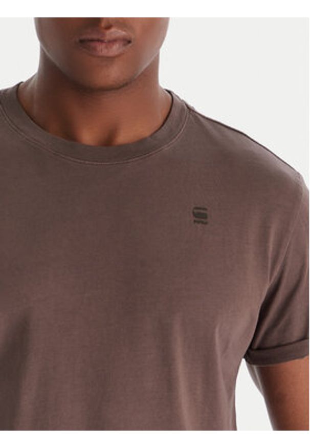 G-Star RAW - G-Star Raw T-Shirt Text Back D25971-2653 Niebieski Relaxed Fit. Kolor: niebieski. Materiał: bawełna