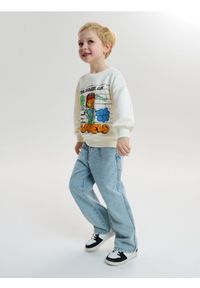 Sinsay - Jeansy z elastyczną gumą w pasie - niebieski. Kolor: niebieski #1