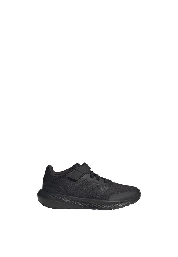 Buty do chodzenia dla dzieci Adidas RunFalcon 3.0 Elastic Lace Top Strap. Okazja: na co dzień. Kolor: czarny. Materiał: materiał. Sport: turystyka piesza
