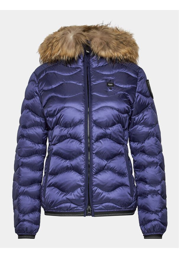 Blauer Kurtka zimowa 23WBLDC03093 Fioletowy Regular Fit. Kolor: fioletowy. Materiał: syntetyk. Sezon: zima