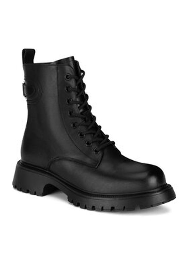 Badura Botki WFA2594-1Z Czarny. Kolor: czarny. Materiał: skóra