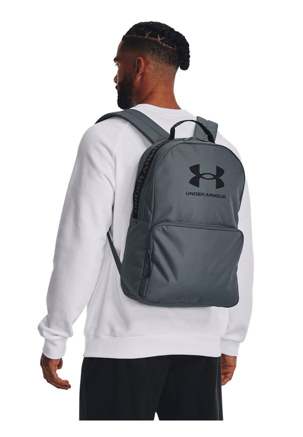 Plecak miejski uniseks Under Armour UA Loudon Backpack - niebieski. Kolor: niebieski. Materiał: poliester. Wzór: napisy