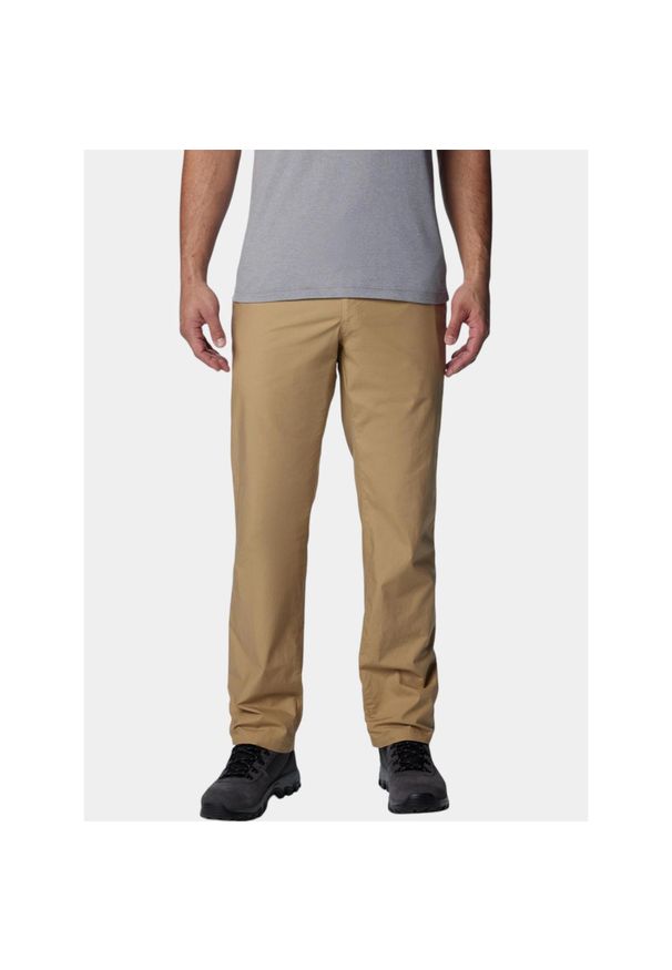 columbia - Spodnie męskie Columbia Washed Out. Kolor: beżowy. Sezon: lato. Sport: turystyka piesza