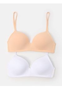 Sinsay - Biustonosze 2 pack - kremowy. Kolor: kremowy