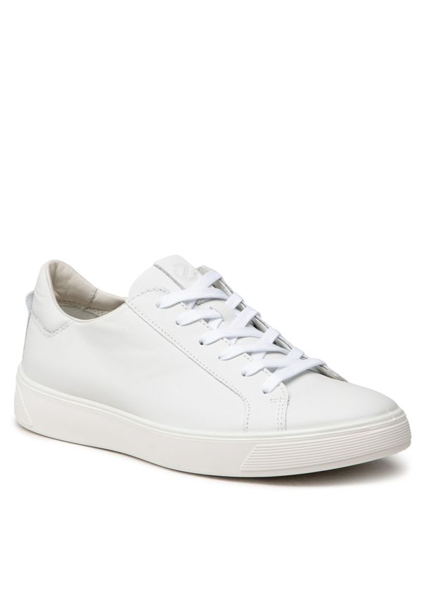 ecco - Sneakersy ECCO Street Tray M 50474401007 White. Kolor: biały. Materiał: skóra. Styl: street