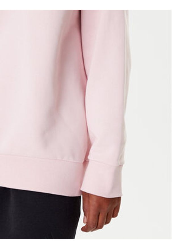 Lacoste Bluza SF7612 Różowy Oversize. Kolor: różowy. Materiał: bawełna