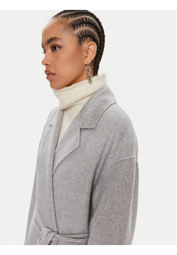 Calvin Klein Płaszcz wełniany K20K207089 Szary Oversize. Kolor: szary. Materiał: wełna