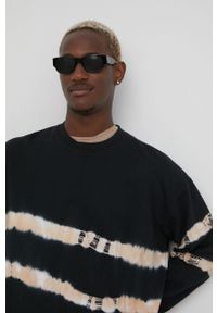 !SOLID - Solid bluza bawełniana męska kolor czarny wzorzysta. Kolor: czarny. Materiał: bawełna