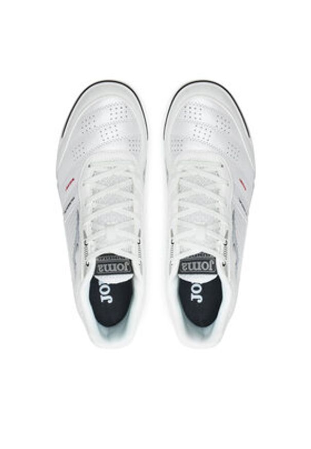 Joma Buty do piłki nożnej Mundial Indoor MUNW2402IN Biały. Kolor: biały. Materiał: materiał, mesh