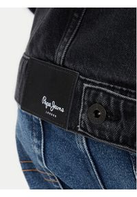 Pepe Jeans Kurtka jeansowa PM402972 Czarny Relaxed Fit. Kolor: czarny. Materiał: bawełna
