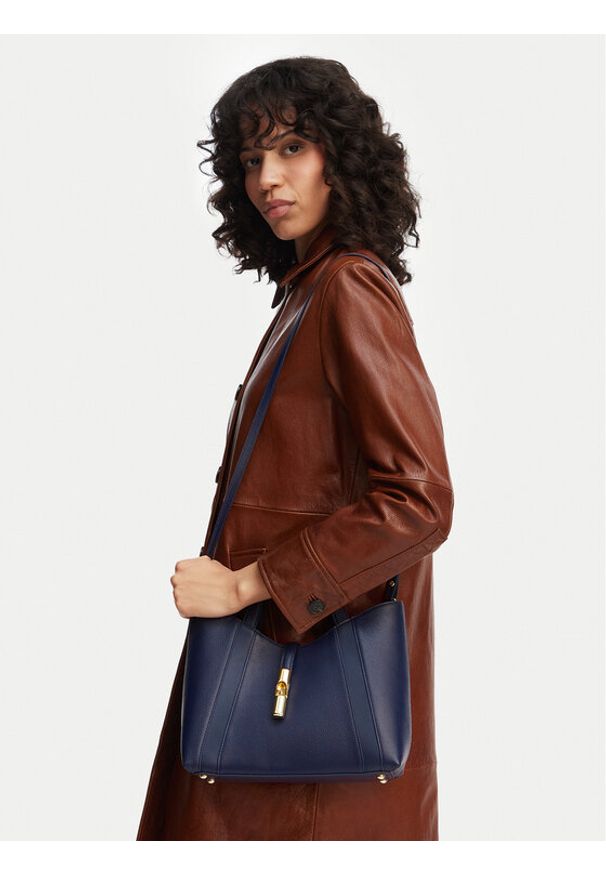 Furla Torebka Goccia S WB01789 BX3353 KH 4852S Niebieski. Kolor: niebieski. Materiał: skórzane