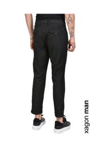 Xagon Man Spodnie "Sidex" | P21031FSIDEX | Mężczyzna | Czarny. Okazja: na co dzień. Kolor: czarny. Materiał: bawełna, elastan. Styl: casual #7