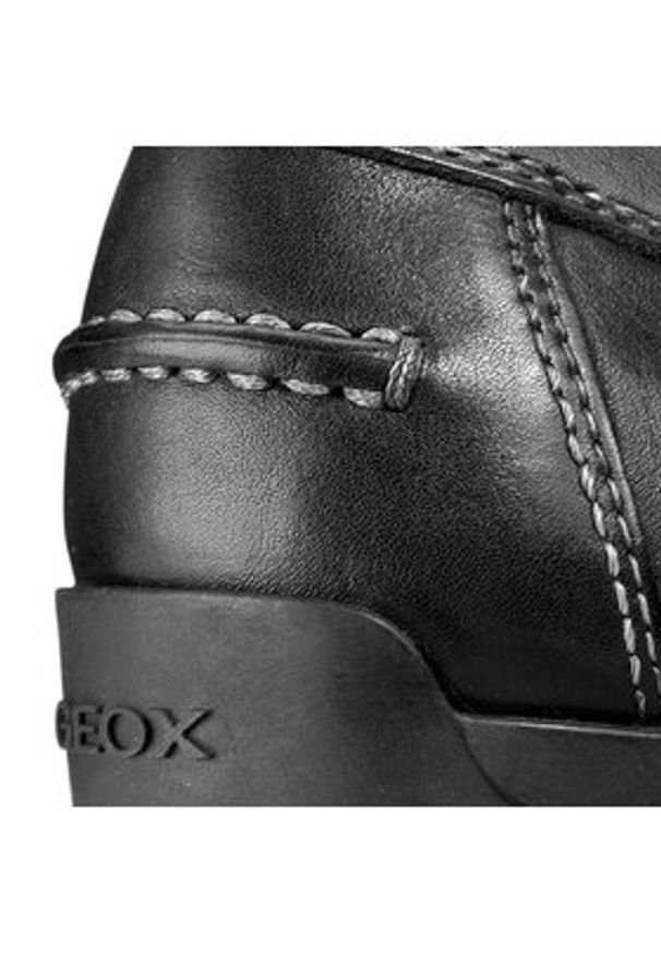 Geox Mokasyny U Simon A U32Q3A 00043 C9999 Czarny. Kolor: czarny. Materiał: skóra