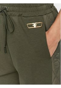 Fracomina Spodnie dresowe FJ23WVC003W650C9 Khaki Regular Fit. Kolor: brązowy. Materiał: dresówka, syntetyk
