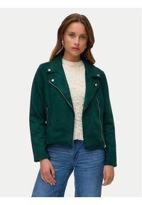 Vero Moda Kurtka z imitacji skóry Jose 10300938 Zielony Regular Fit. Kolor: zielony. Materiał: skóra
