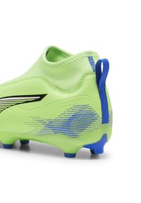 Puma - Młodzieżowe buty piłkarskie bez sznurowania ULTRA 5 MATCH+ PUMA. Kolor: żółty, biały, wielokolorowy, niebieski. Sport: piłka nożna