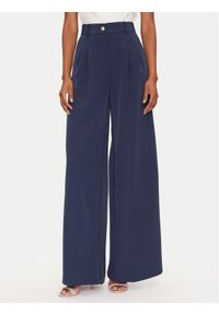 Guess Spodnie palazzo W5GB02 WH9Y2 Granatowy Wide Leg. Kolor: niebieski. Materiał: syntetyk
