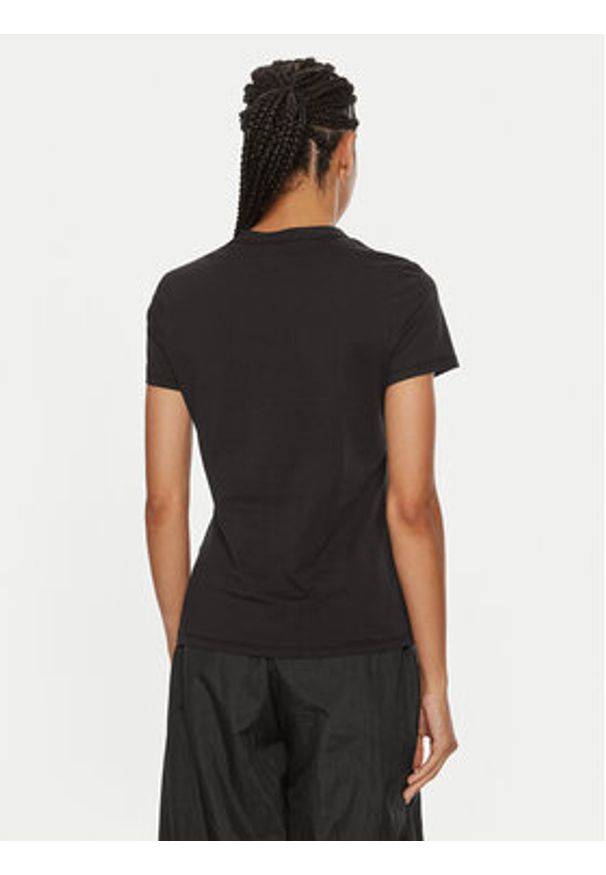 Calvin Klein T-Shirt Emb Graphic K20K208061 Czarny Slim Fit. Kolor: czarny. Materiał: bawełna