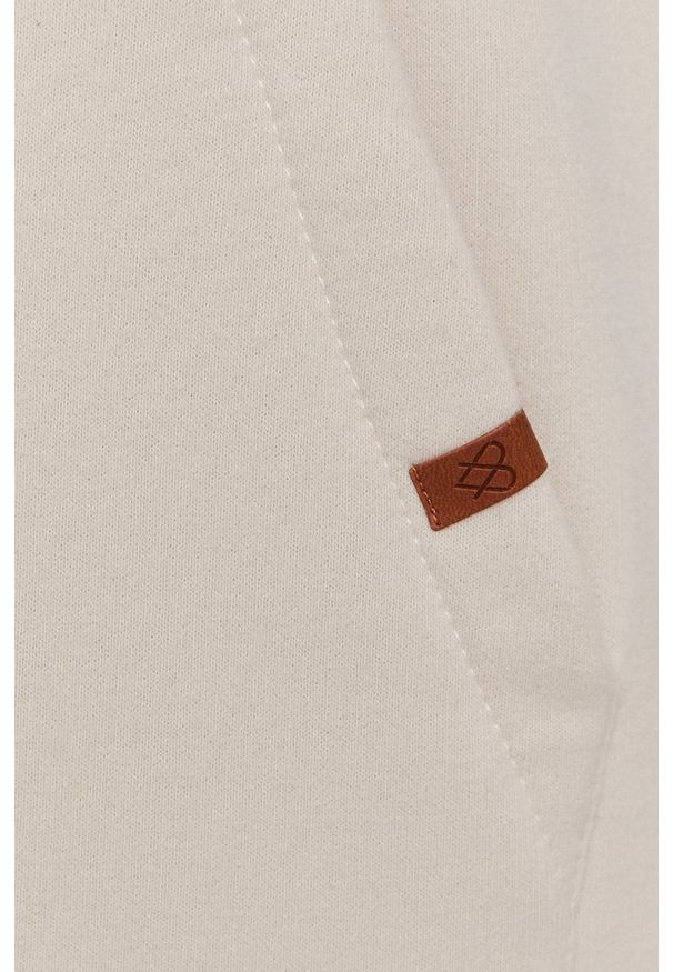 MUUV - Bluza bawełniana Smooth Cotton. Kolor: beżowy. Materiał: bawełna. Długość rękawa: długi rękaw. Długość: długie