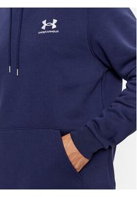 Under Armour Bluza Ua Essential Fleece Hoodie 1373880 Granatowy Loose Fit. Kolor: niebieski. Materiał: bawełna