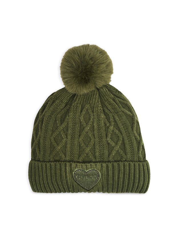 Czapka Guess. Kolor: zielony