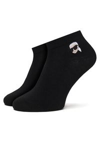 Karl Lagerfeld - KARL LAGERFELD Skarpety krótkie A4M47044 Czarny. Kolor: czarny. Materiał: bawełna #3