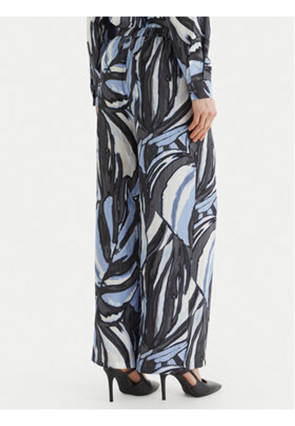 Vero Moda Spodnie materiałowe Vera 10338759 Niebieski Wide Leg. Kolor: niebieski. Materiał: wiskoza