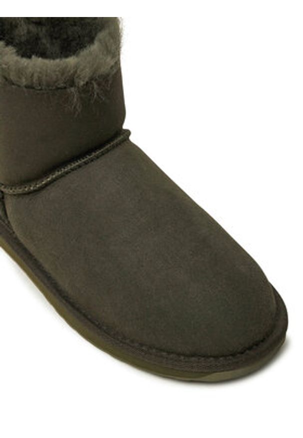 EMU Australia Śniegowce Piction W13141 Zielony. Kolor: zielony. Materiał: skóra