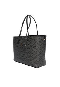 TOMMY HILFIGER - Tommy Hilfiger Torebka Th Monoplay AW0AW17696 Czarny. Kolor: czarny. Materiał: skórzane #5