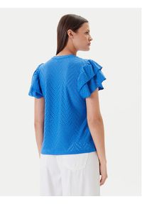 JDY Bluzka Carla 15351452 Niebieski Regular Fit. Kolor: niebieski. Materiał: syntetyk #7