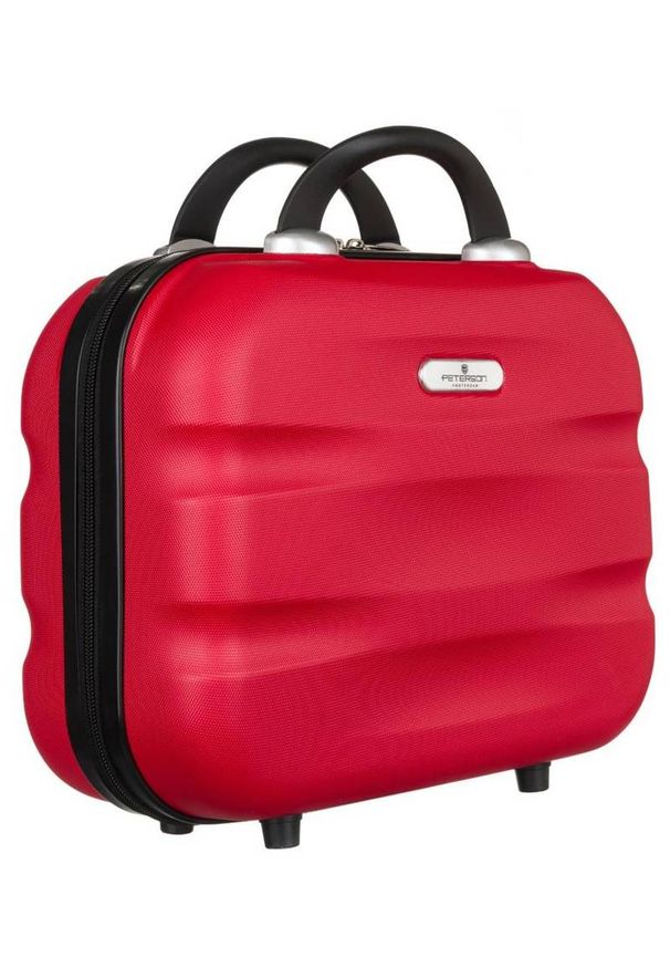 Kuferek podróżny Peterson PTN 5806-K-S czerwony S. Kolor: czerwony. Materiał: materiał