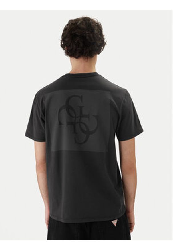 Guess T-Shirt M6GI27 K3249 Czarny Regular Fit. Kolor: czarny. Materiał: bawełna